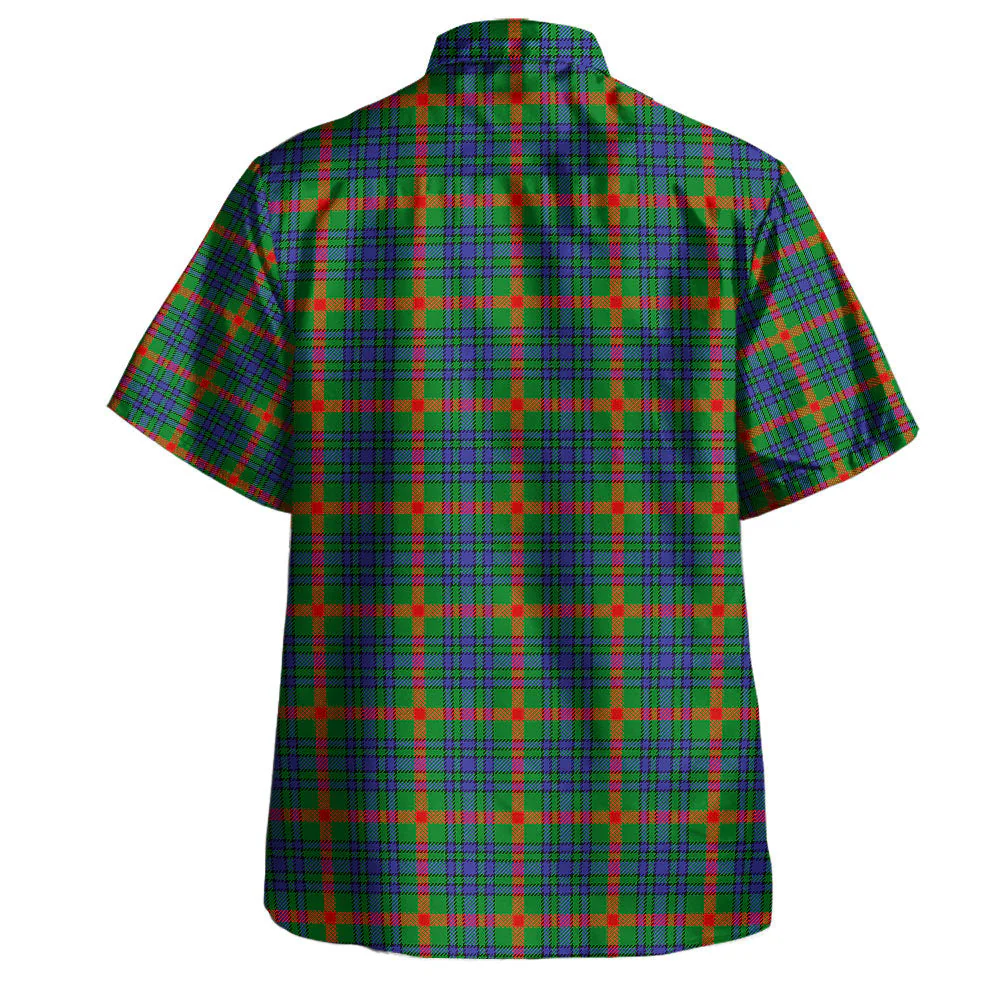 Scottish Aiton Clan Badge Tartan Hawaiian Shirt - Image 3