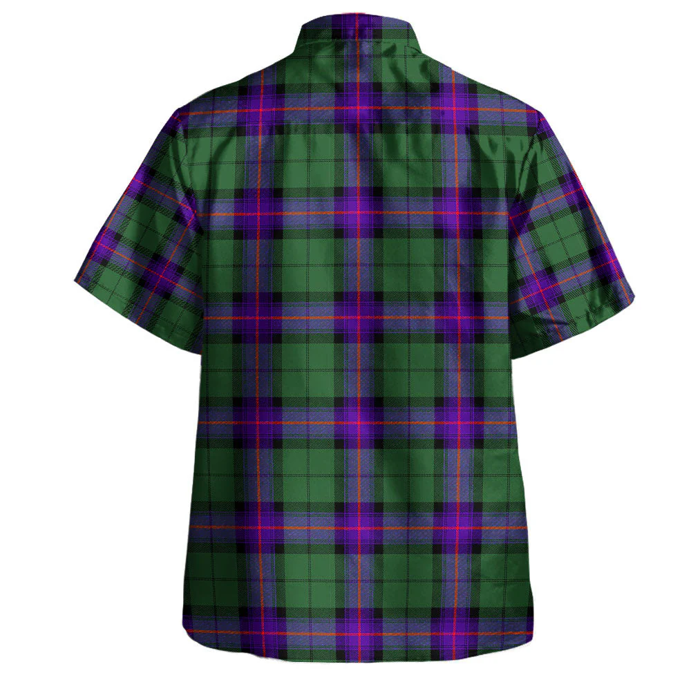 Scottish Armstrong Modern Clan Badge Tartan Hawaiian Shirt - Image 3