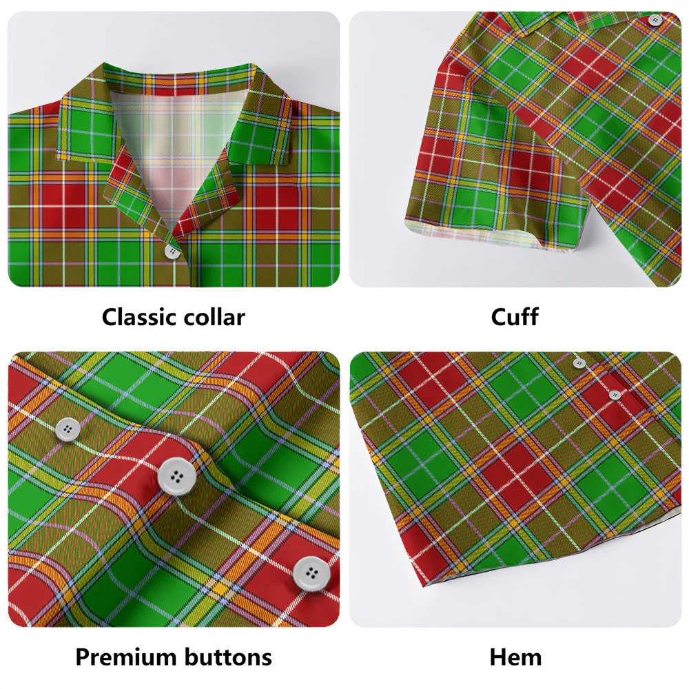 Scottish Baxter Modern Clan Badge Tartan Hawaiian Shirt - Image 4