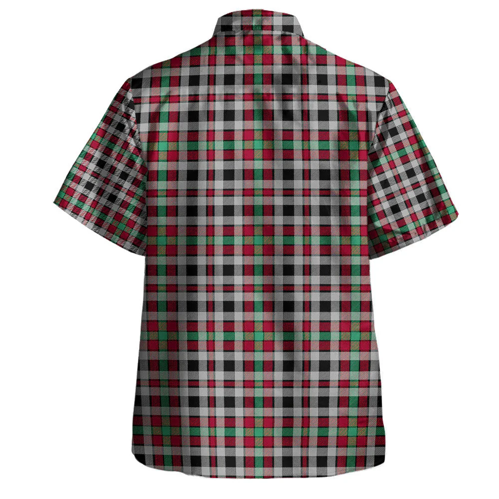 Scottish Borthwick Ancient Clan Badge Tartan Hawaiian Shirt - Image 3