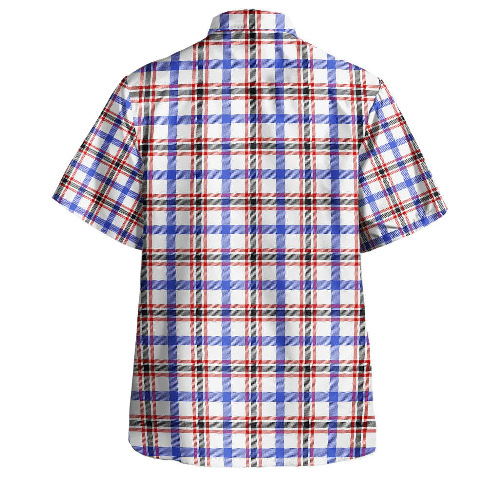 Scottish Boswell Modern Clan Badge Tartan Hawaiian Shirt - Image 3