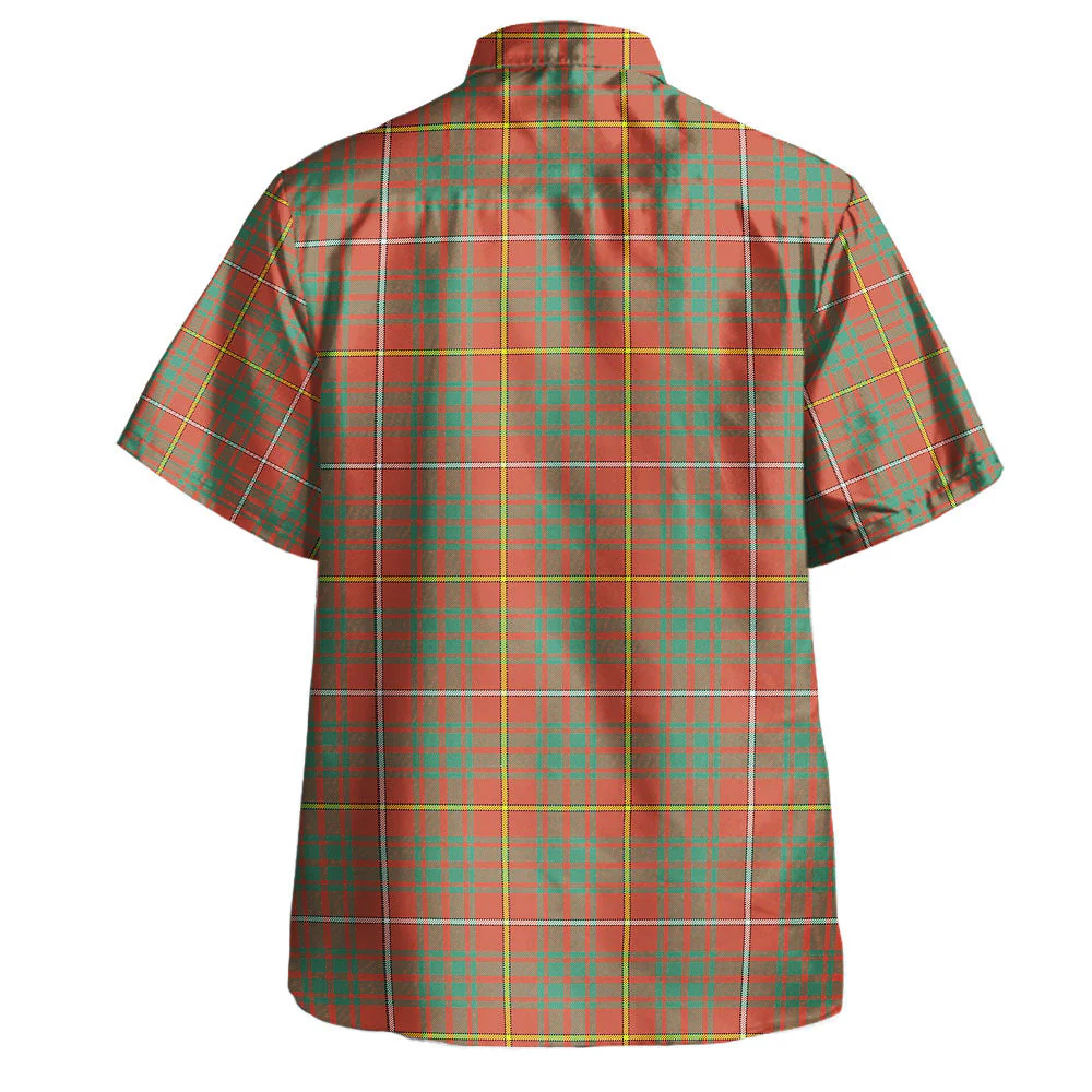 Scottish Bruce Ancient Clan Badge Tartan Hawaiian Shirt - Image 3
