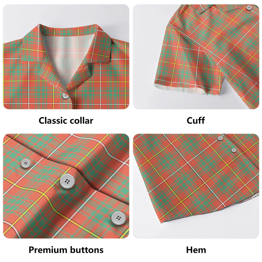 Scottish Bruce Ancient Clan Badge Tartan Hawaiian Shirt - Image 4