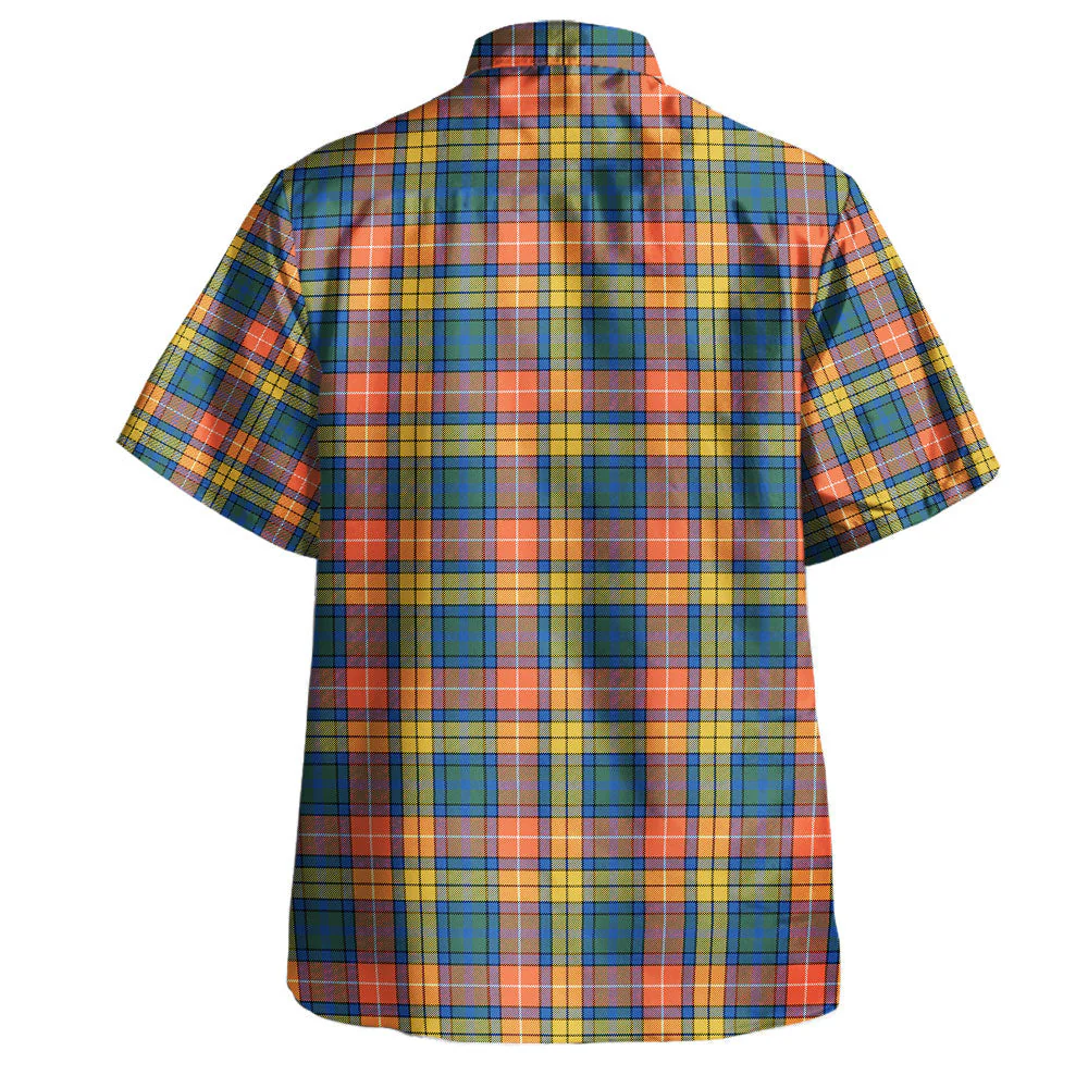 Scottish Buchanan Ancient Clan Badge Tartan Hawaiian Shirt - Image 3