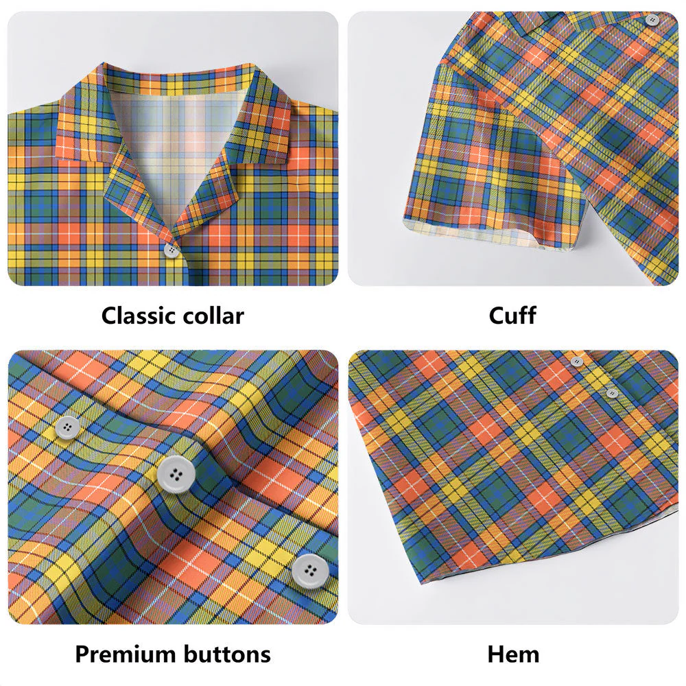 Scottish Buchanan Ancient Clan Badge Tartan Hawaiian Shirt - Image 4