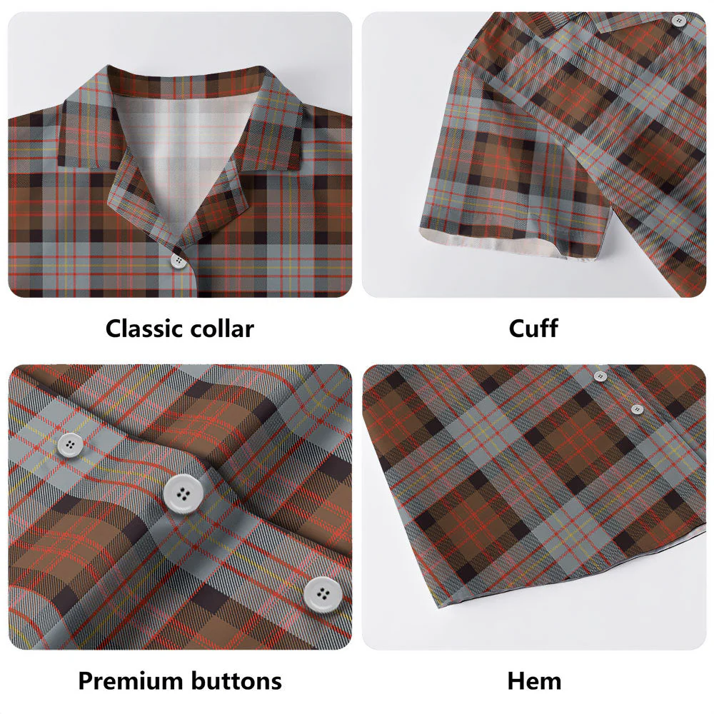 Scottish Cameron of Erracht Weathered Clan Badge Tartan Hawaiian Shirt - Image 4
