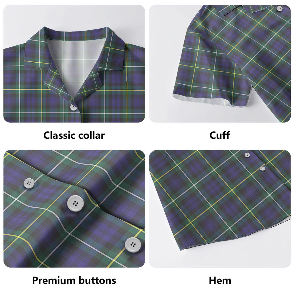Scottish Campbell Argyll Modern Clan Badge Tartan Hawaiian Shirt - Image 4