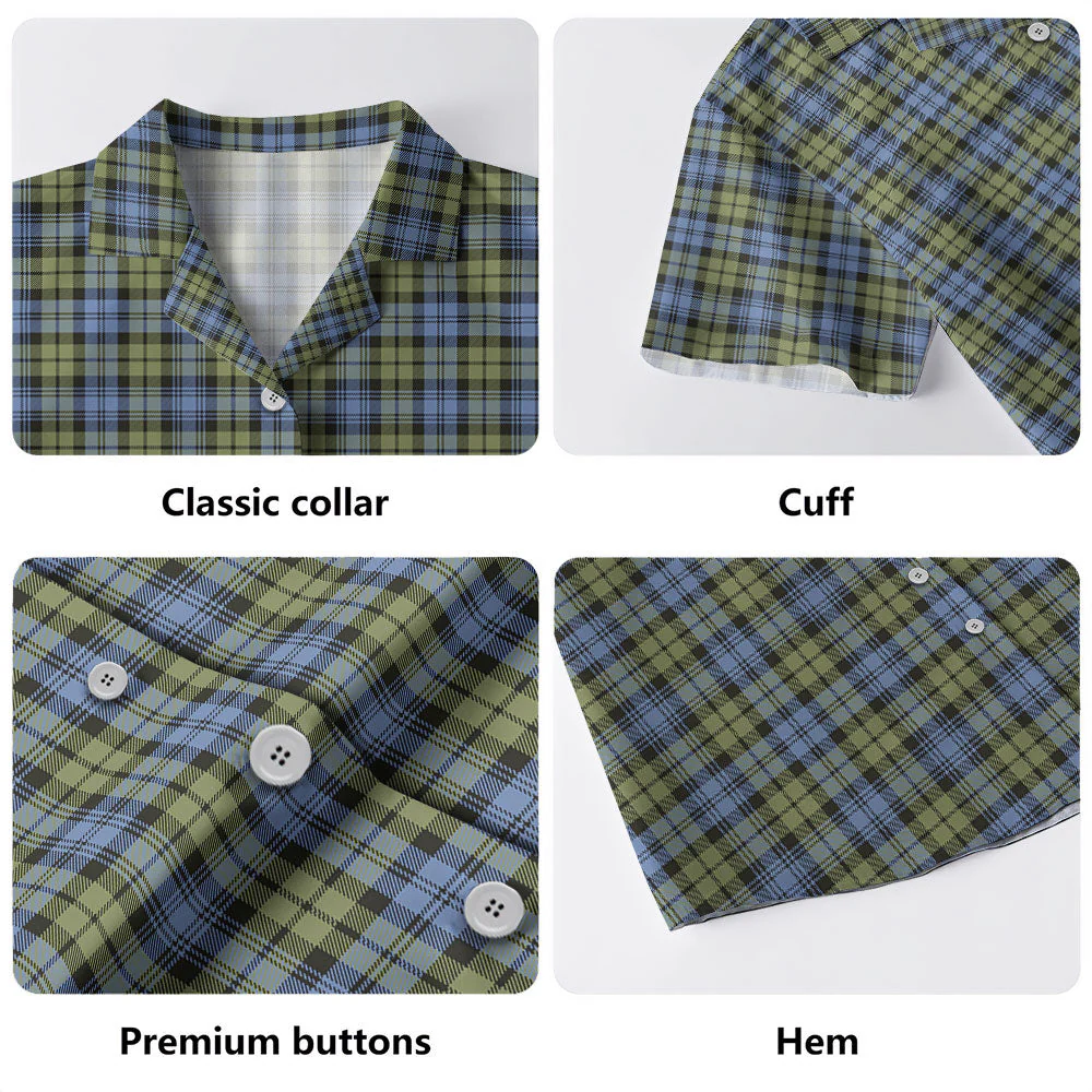 Scottish Campbell Faded Clan Badge Tartan Hawaiian Shirt - Image 4
