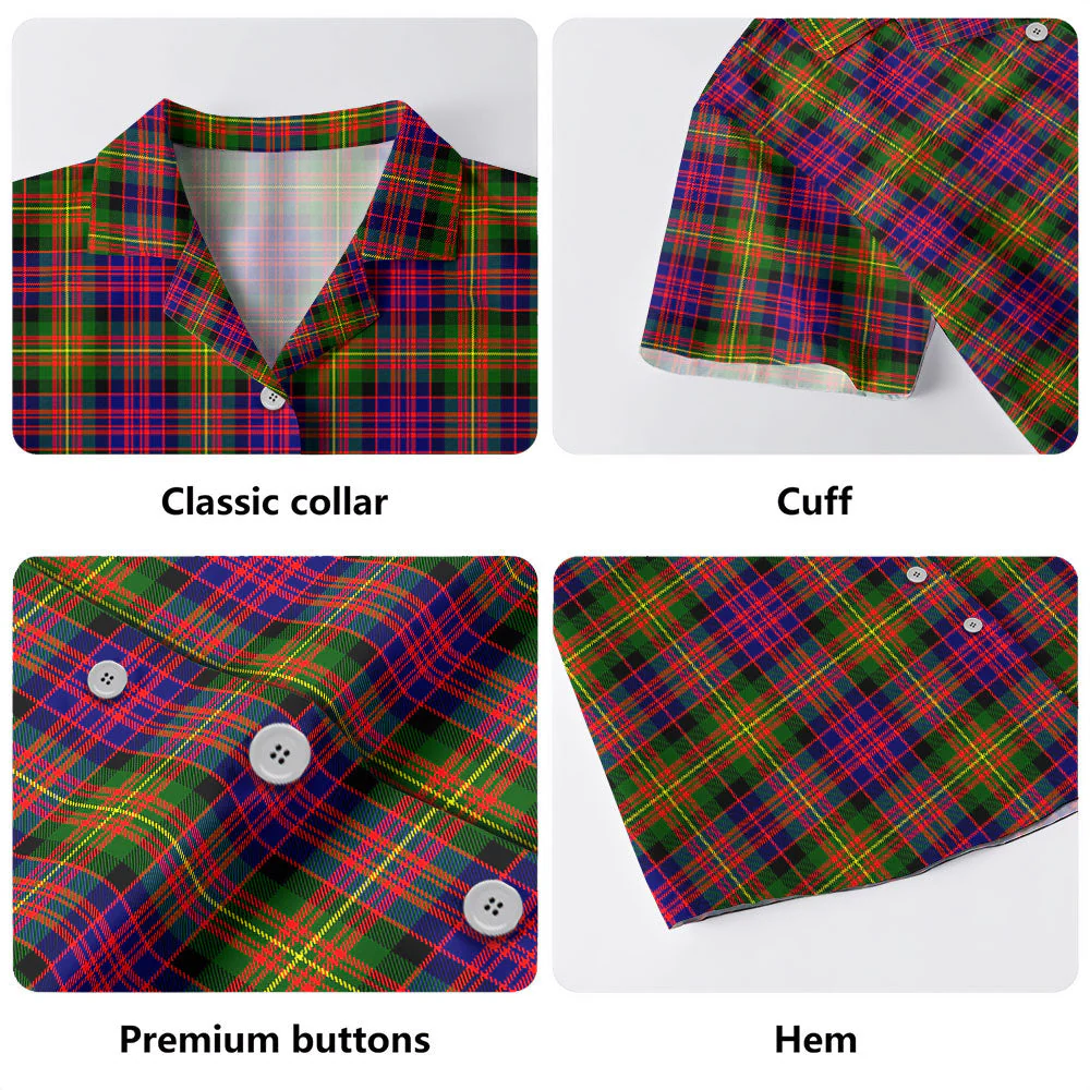Scottish Carnegie Modern Clan Badge Tartan Hawaiian Shirt - Image 4