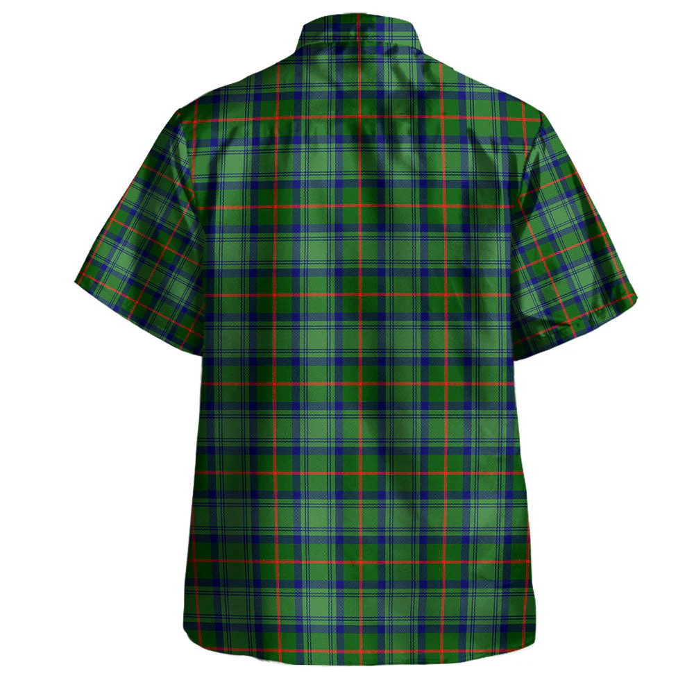Scottish Cranstoun Clan Badge Tartan Hawaiian Shirt - Image 3