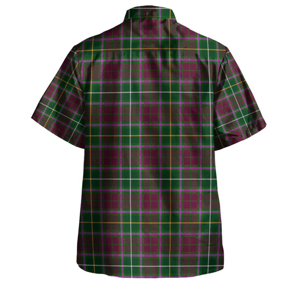 Scottish Crosbie Clan Badge Tartan Hawaiian Shirt - Image 3