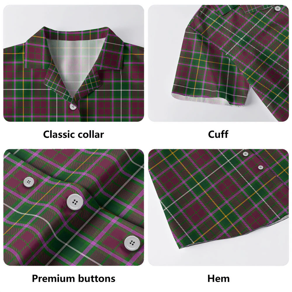 Scottish Crosbie Clan Badge Tartan Hawaiian Shirt - Image 4