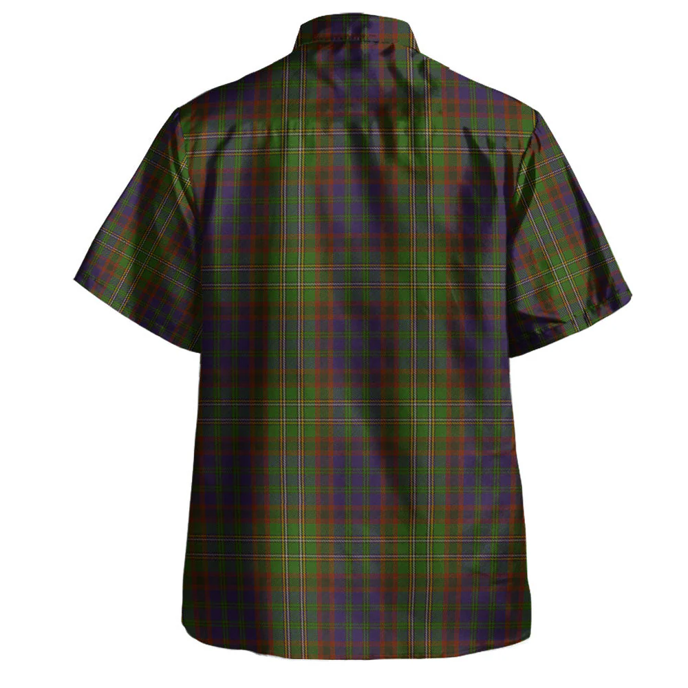 Scottish Cunningham Hunting Modern Clan Badge Tartan Hawaiian Shirt - Image 3
