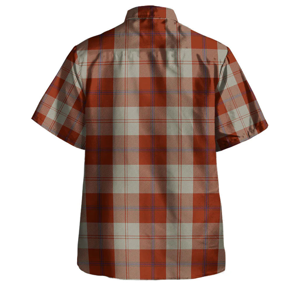 Scottish Davidson Dress Dancers Clan Badge Tartan Hawaiian Shirt - Image 3