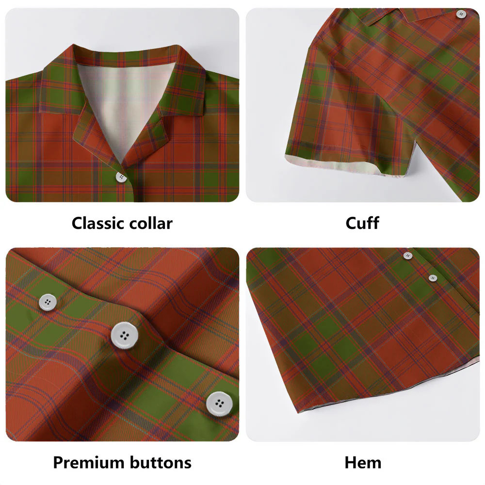 Scottish Drummond Clan Clan Badge Tartan Hawaiian Shirt - Image 3