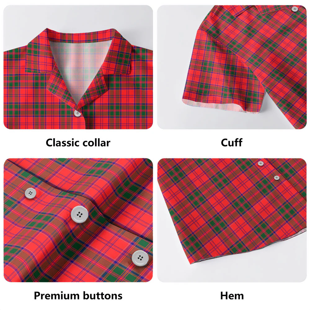 Scottish Drummond Modern Clan Badge Tartan Hawaiian Shirt - Image 4
