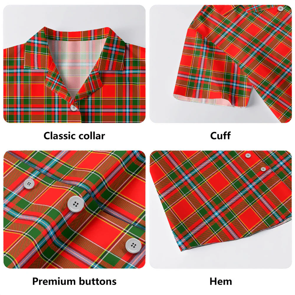 Scottish Drummond of Perth Clan Badge Tartan Hawaiian Shirt - Image 4