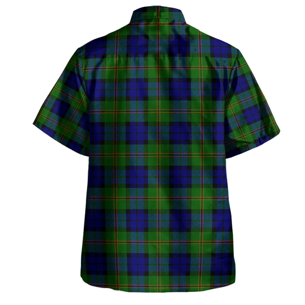 Scottish Dundas Modern Clan Badge Tartan Hawaiian Shirt - Image 3