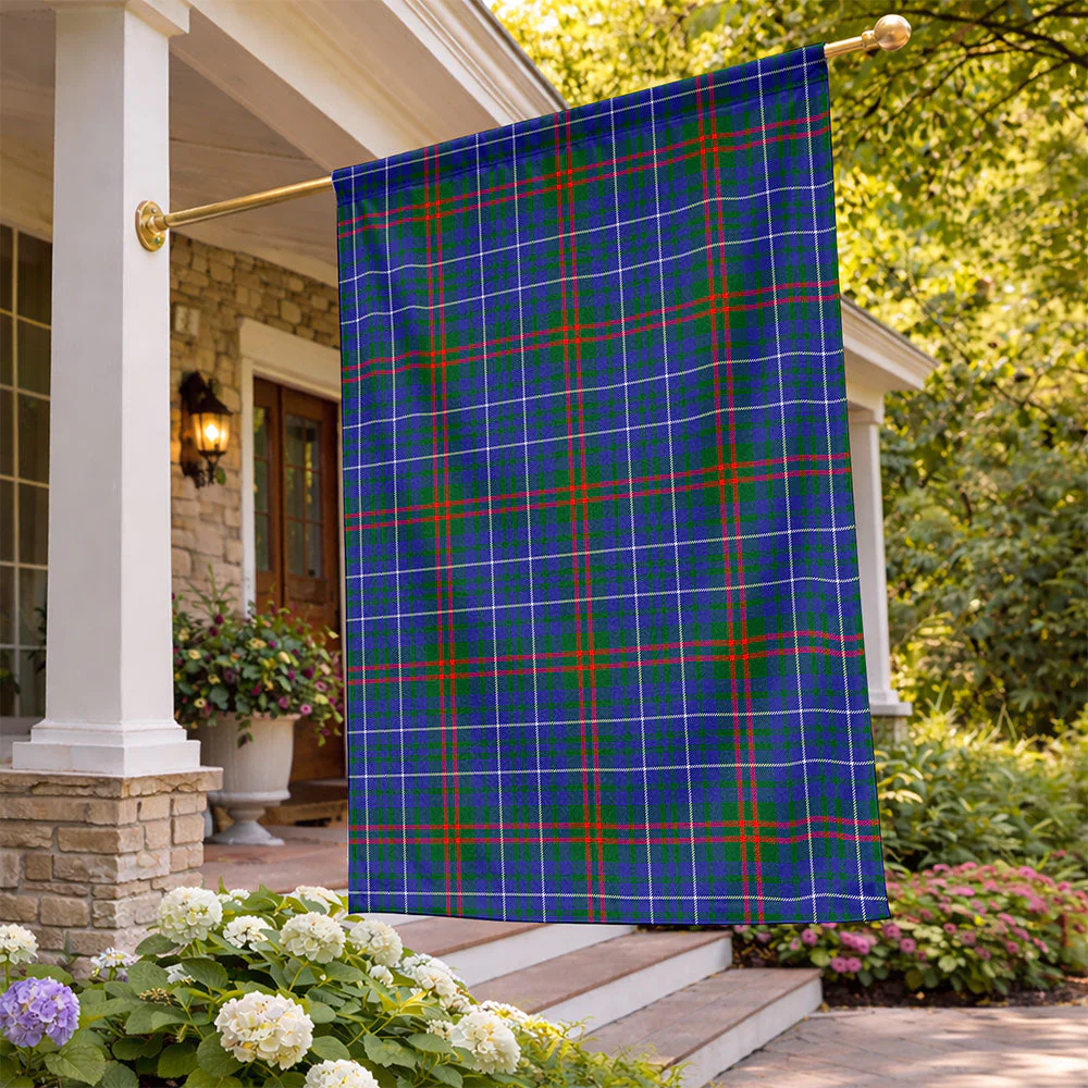 Scottish Edmonstone Clan Badge Tartan Flag Parade Vertical Style - Image 2