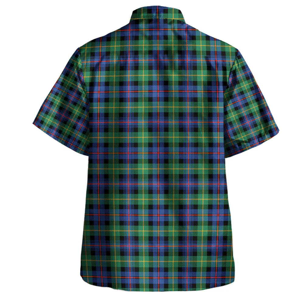 Scottish Farquharson Ancient Clan Badge Tartan Hawaiian Shirt - Image 3