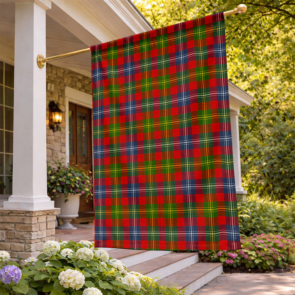 Scottish Forrester Clan Badge Tartan Flag Parade Vertical Style - Image 2