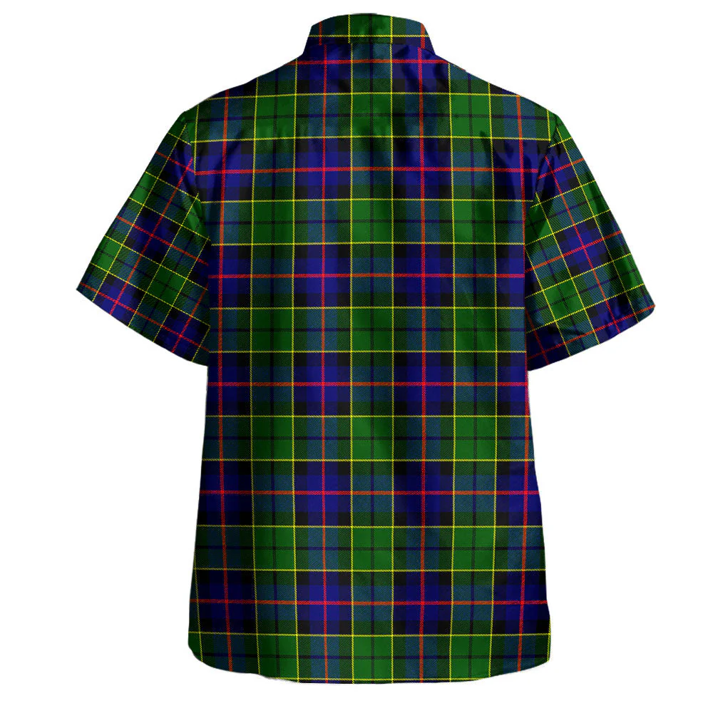 Scottish Forsyth Modern Clan Badge Tartan Hawaiian Shirt - Image 3