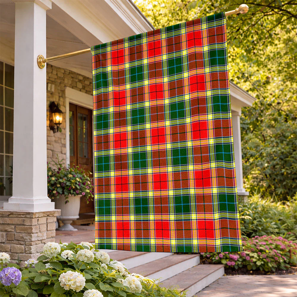 Scottish Gibbs Clan Badge Tartan Flag Parade Vertical Style - Image 2