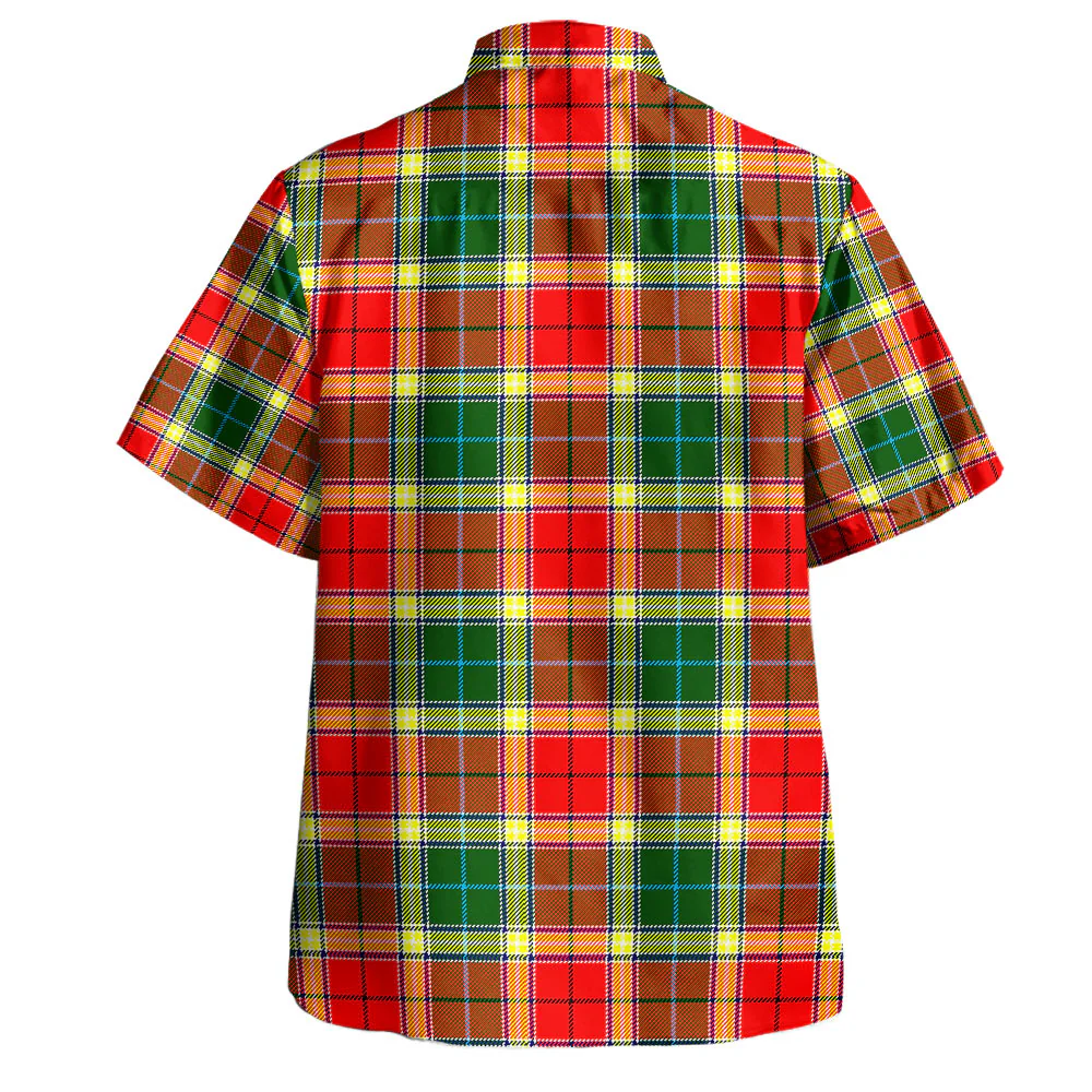 Scottish Gibbs Clan Badge Tartan Hawaiian Shirt - Image 3