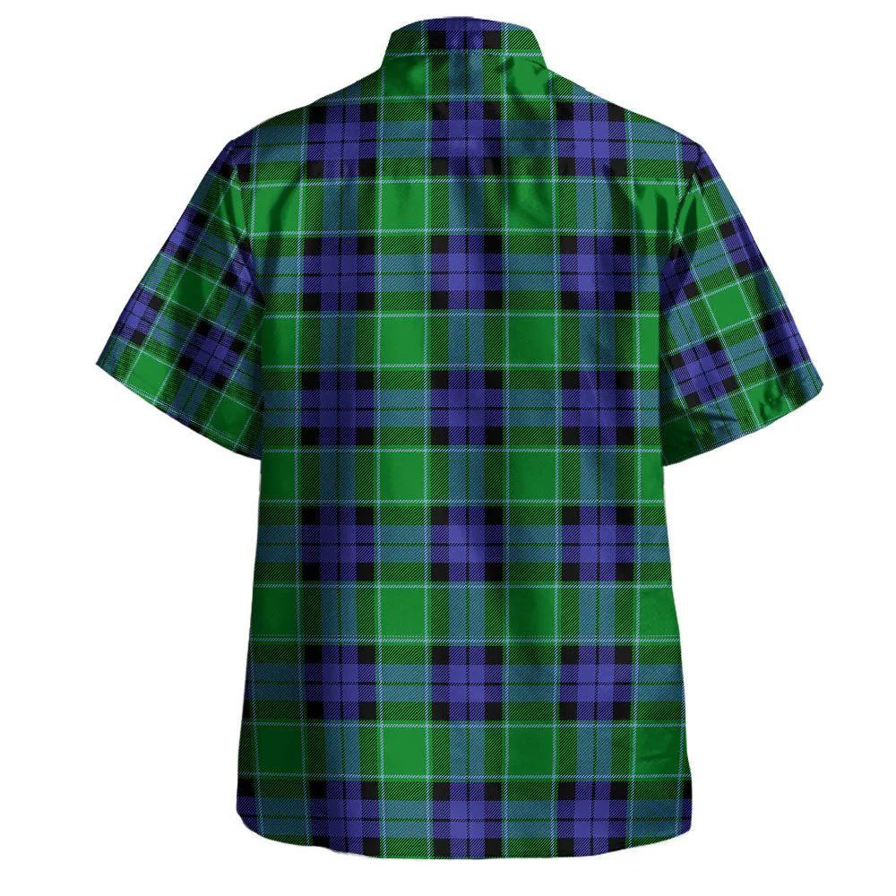 Scottish Graham of Menteith Modern Clan Badge Tartan Hawaiian Shirt - Image 3