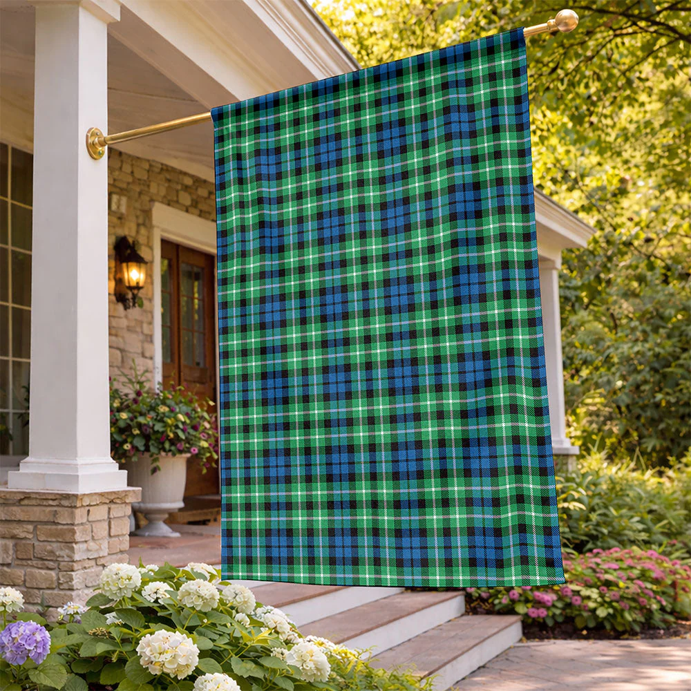 Scottish Graham of Montrose Ancient Clan Badge Tartan Flag Parade Vertical Style - Image 2