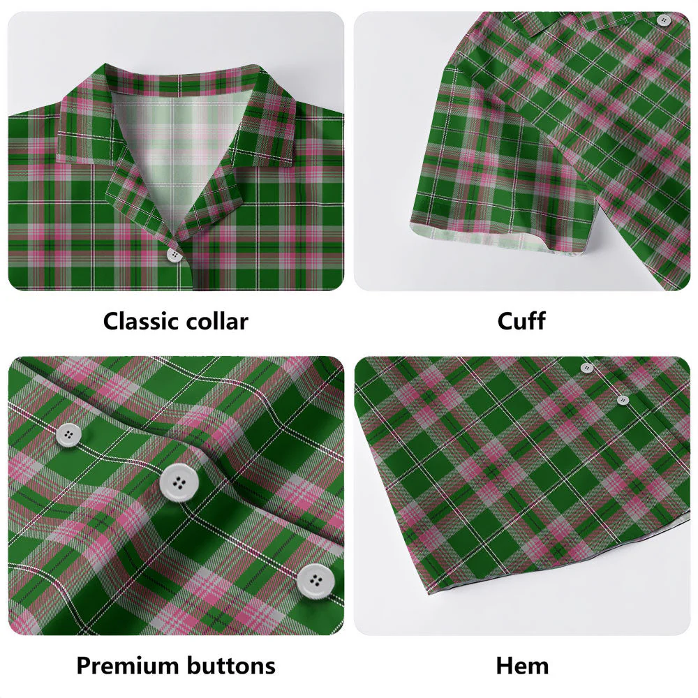 Scottish Gray Hunting Clan Badge Tartan Hawaiian Shirt - Image 4