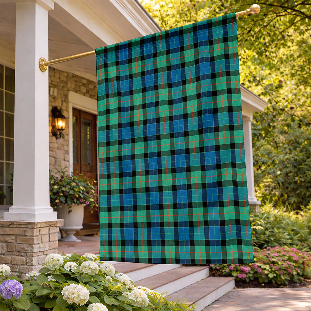 Scottish Gunn Ancient Clan Badge Tartan Flag Parade Vertical Style - Image 2