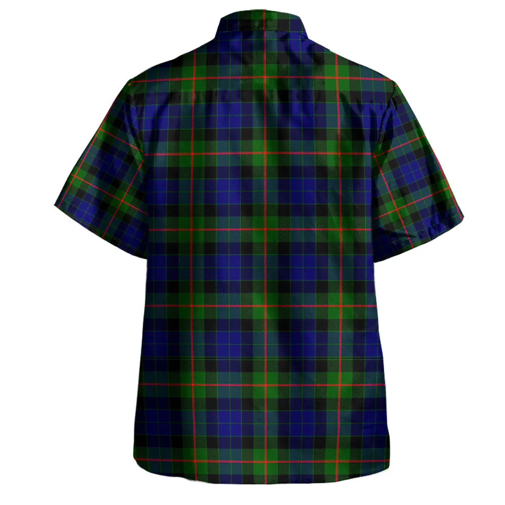Scottish Gunn Modern Clan Badge Tartan Hawaiian Shirt - Image 3