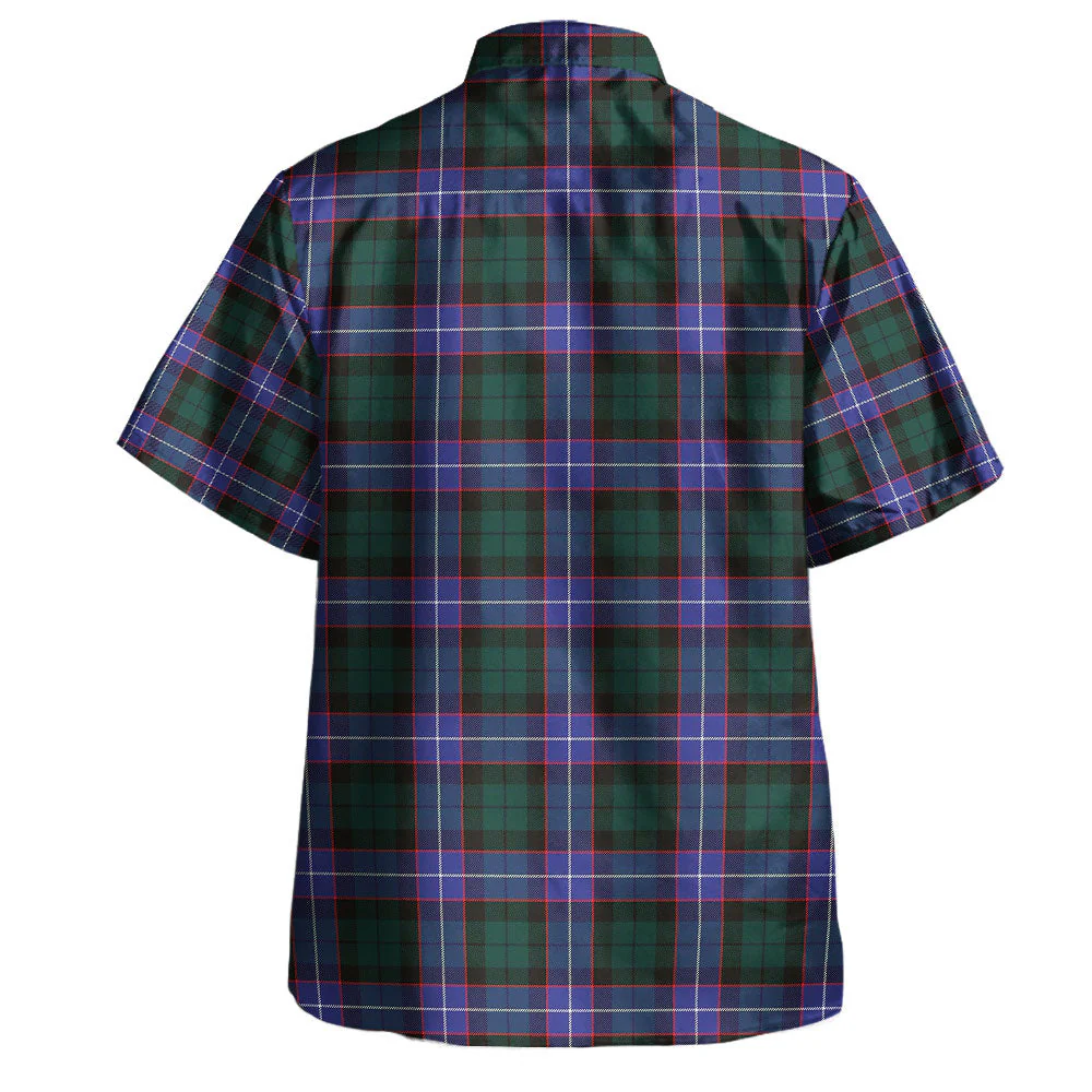 Scottish Guthrie Modern Clan Badge Tartan Hawaiian Shirt - Image 3