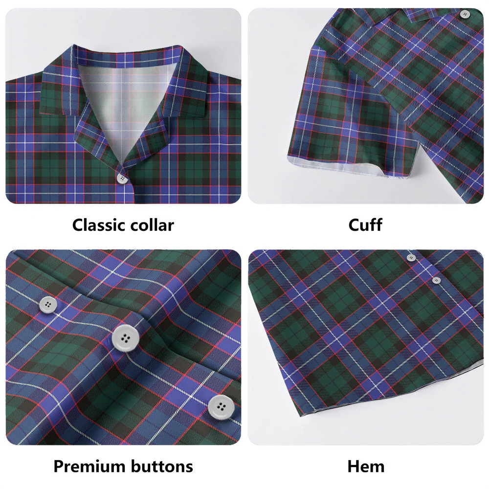 Scottish Guthrie Modern Clan Badge Tartan Hawaiian Shirt - Image 4