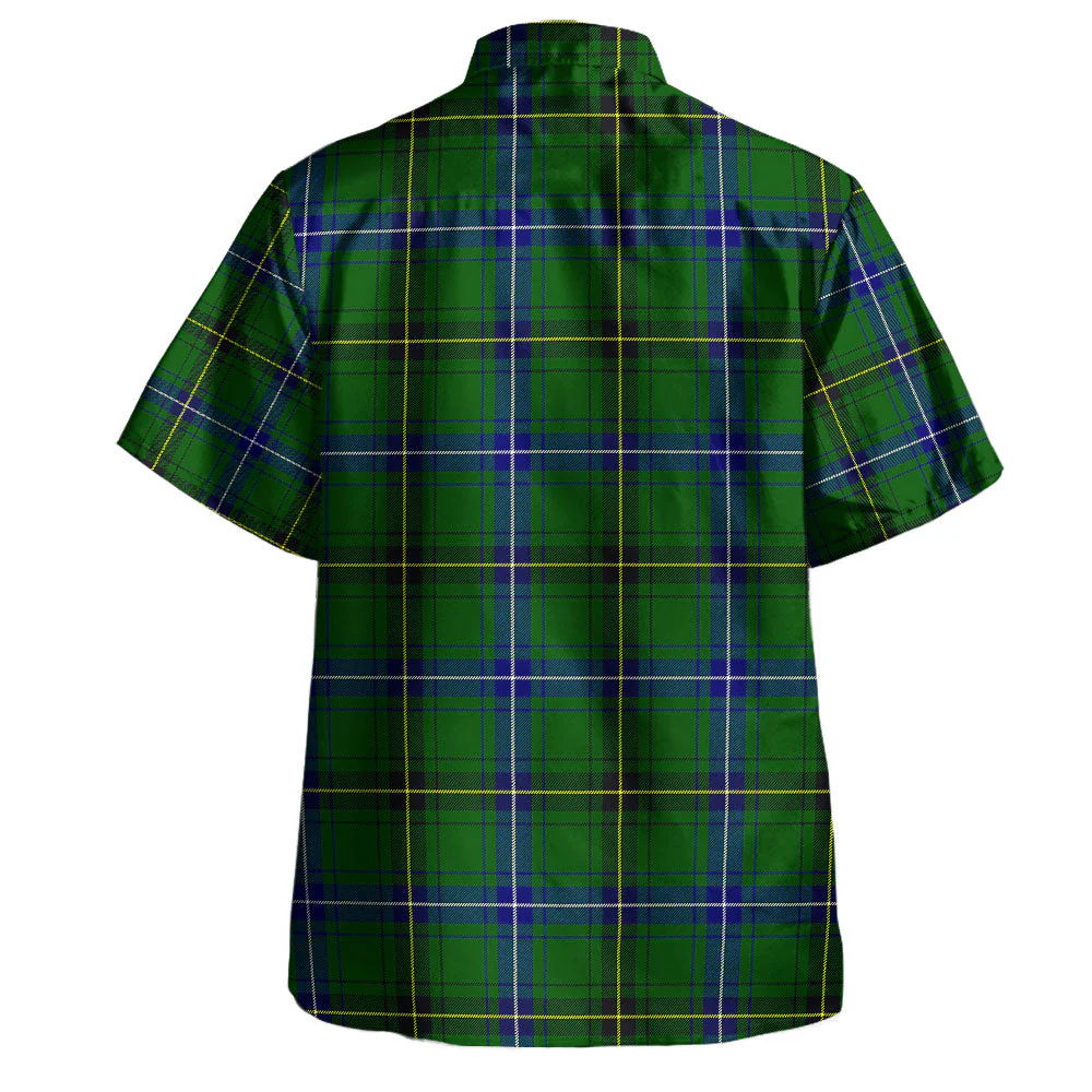 Scottish Henderson Modern Clan Badge Tartan Hawaiian Shirt - Image 3