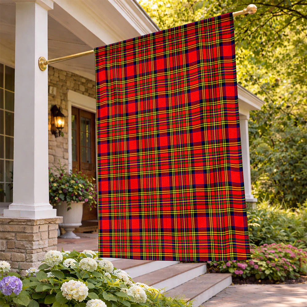 Scottish Hepburn Clan Badge Tartan Flag Parade Vertical Style - Image 2