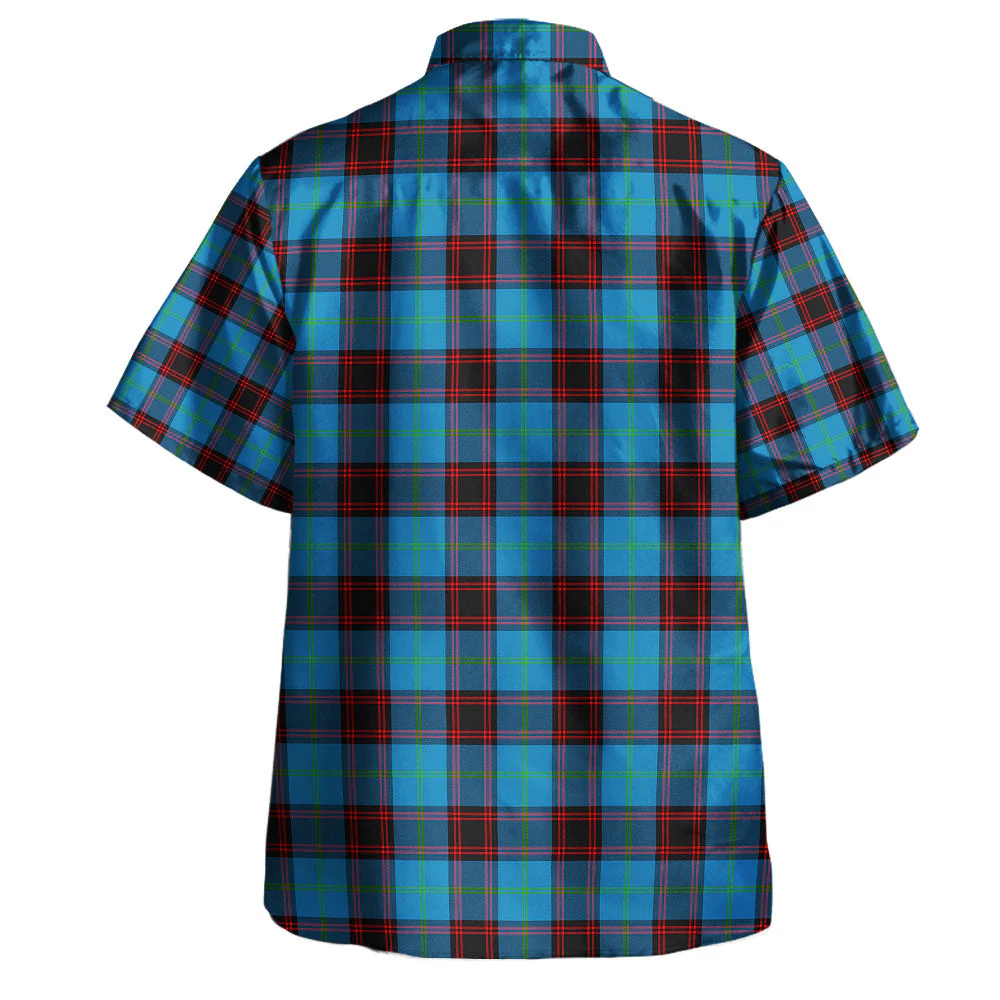 Scottish Home Ancient Clan Badge Tartan Hawaiian Shirt - Image 3