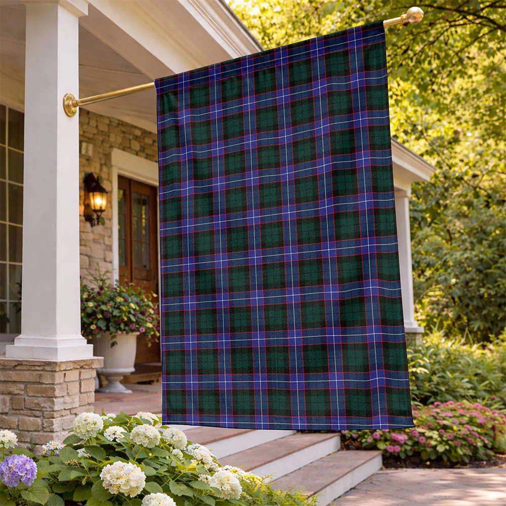 Scottish Hunter Modern Clan Badge Tartan Flag Parade Vertical Style - Image 2