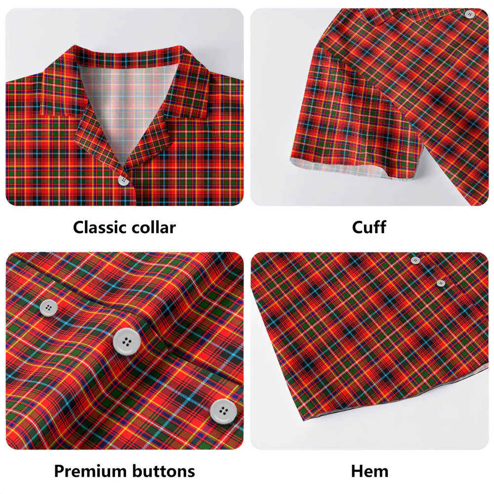 Scottish Innes Modern Clan Badge Tartan Hawaiian Shirt - Image 4