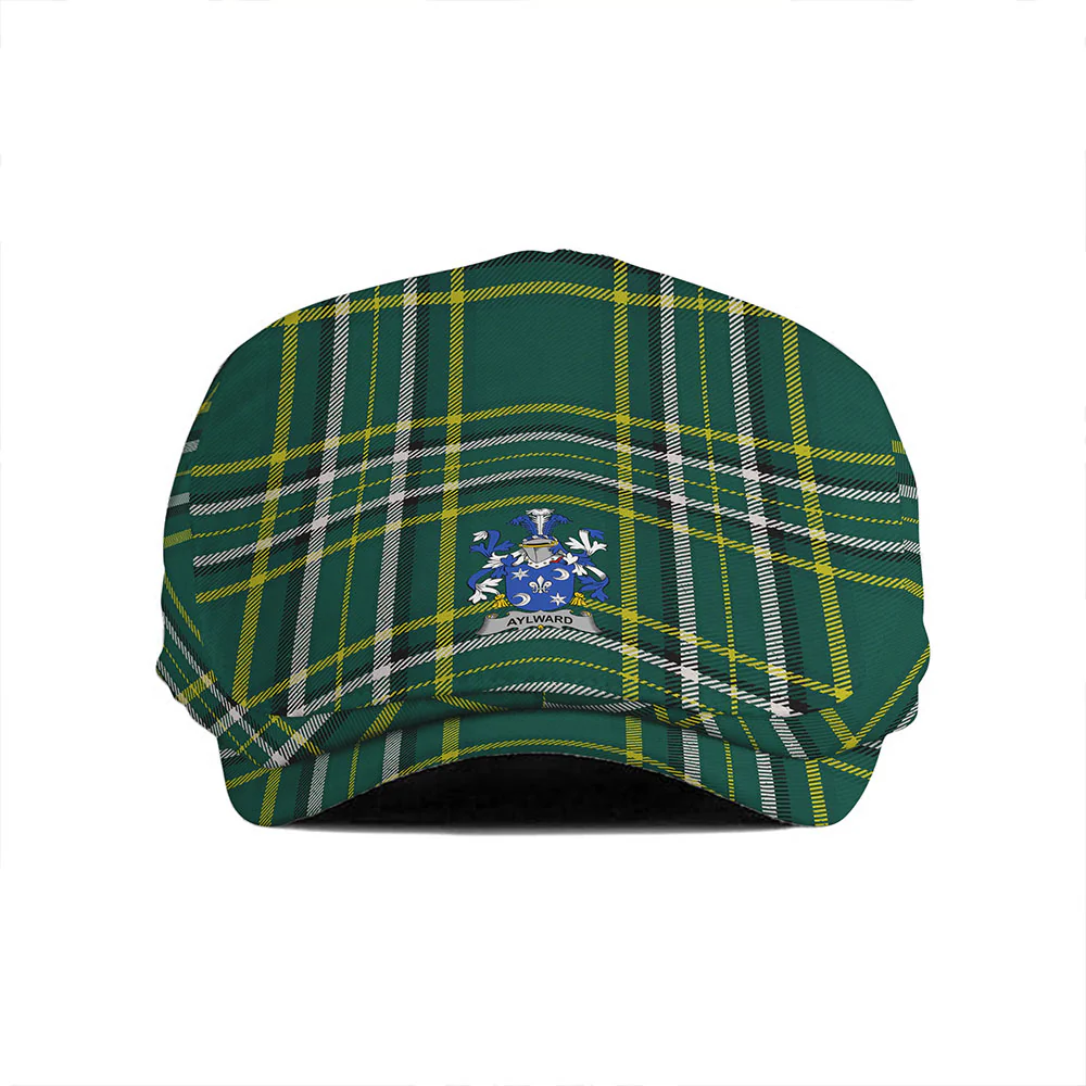 Irish Aylward Family Crest Tartan Flat Cap