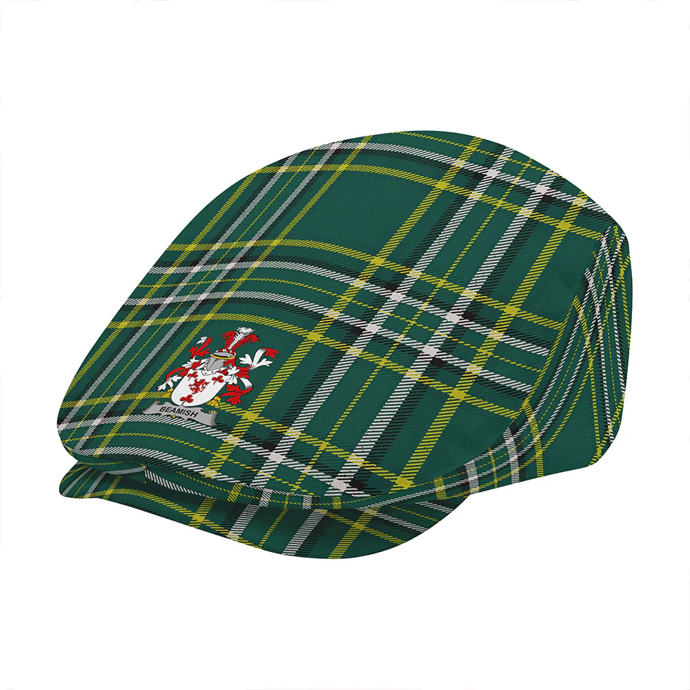 Irish Beamish Family Crest Tartan Flat Cap - Image 3