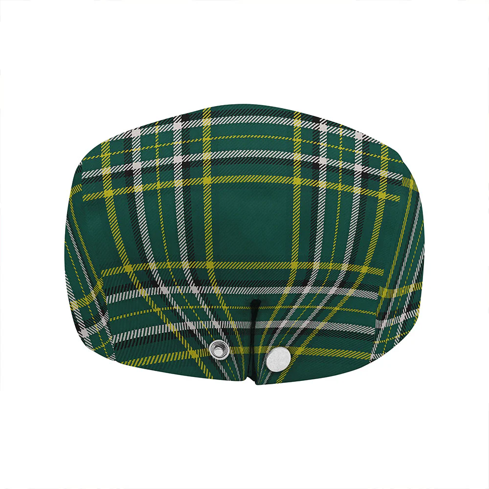 Irish Eardley Family Crest Tartan Flat Cap - Image 5