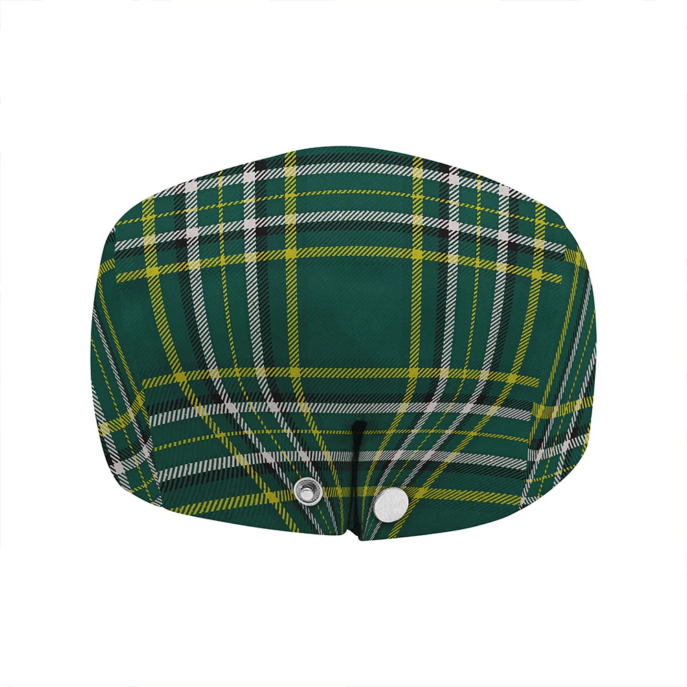 Irish Egan Family Crest Tartan Flat Cap - Image 5
