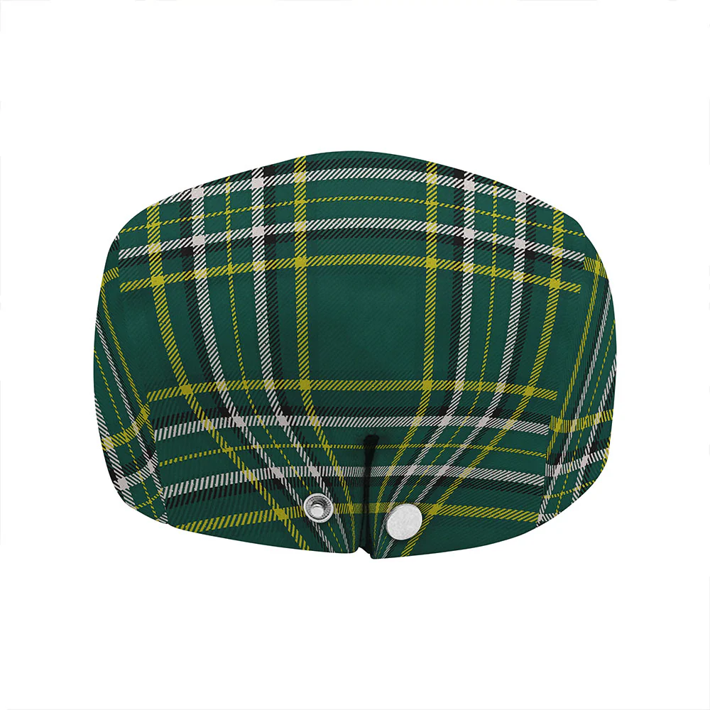 Irish Farmer Family Crest Tartan Flat Cap - Image 5
