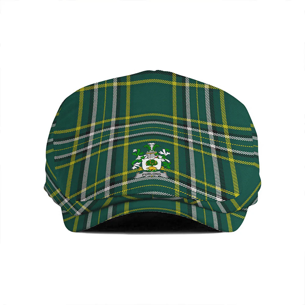 Irish Furlong Family Crest Tartan Flat Cap