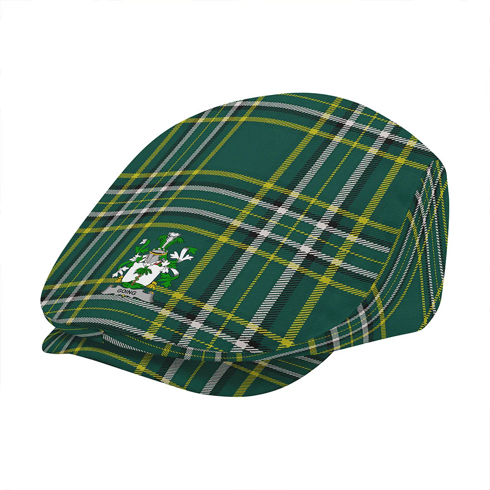 Irish Going Family Crest Tartan Flat Cap - Image 3