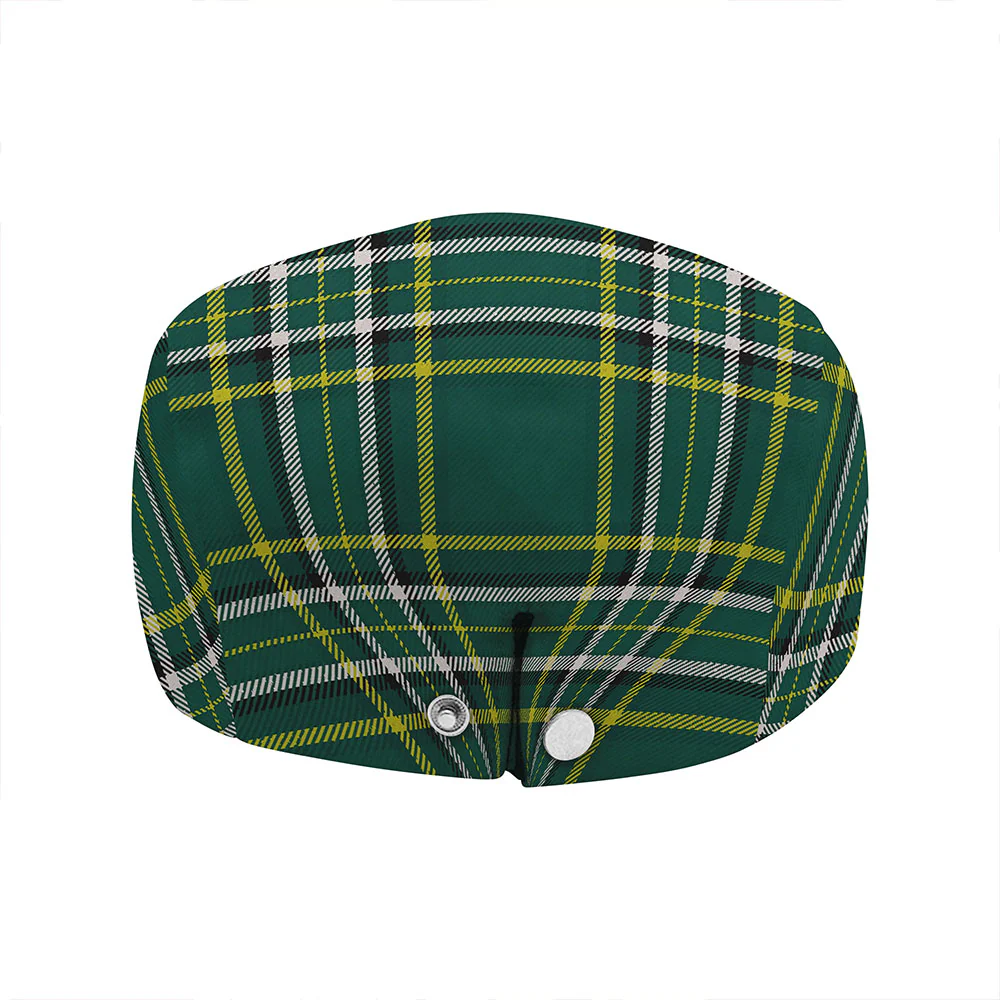 Irish Grady Family Crest Tartan Flat Cap - Image 5