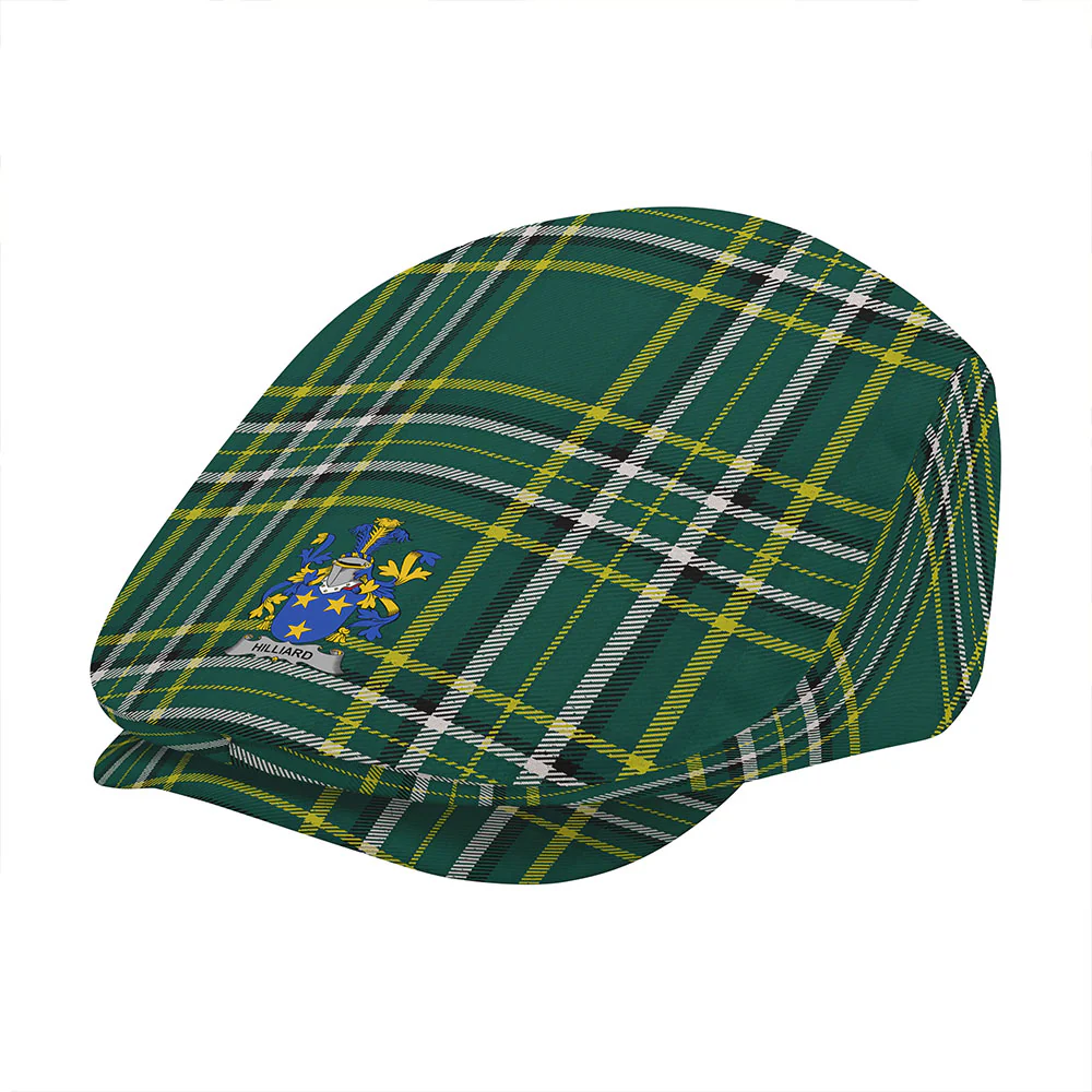 Irish Hilliard Family Crest Tartan Flat Cap - Image 3