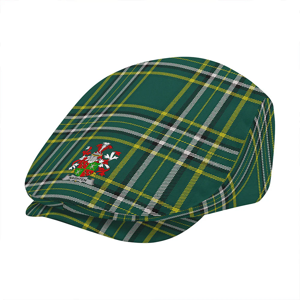 Irish Naghten Family Crest Tartan Flat Cap - Image 3